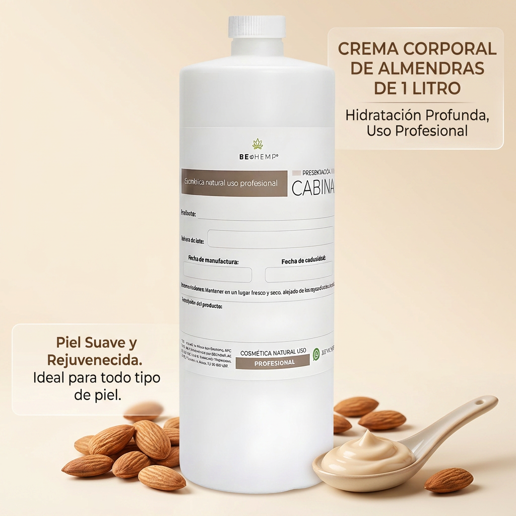 crema corporal hidratante almendras 1 litro