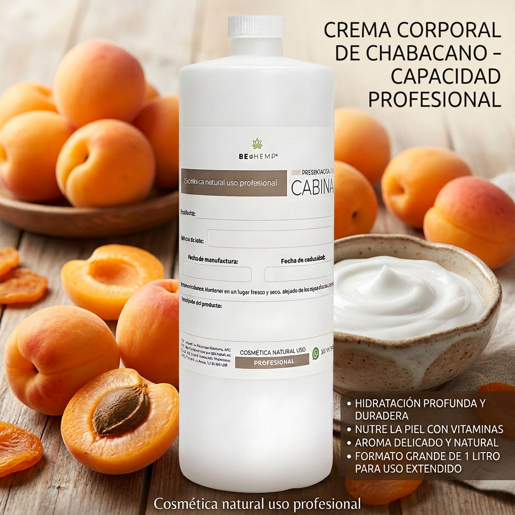 crema corporal hidratante chabacano 1 litro