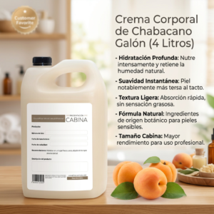 crema corporal hidratante de chabacano 1 galón