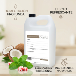crema corporal hidratante de coco y menta 1 galón