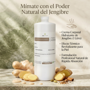 crema corporal hidratante jengibre 1 litro