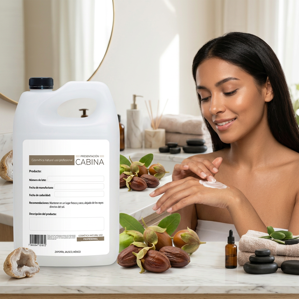 crema corporal hidratante de jojoba 1 galón