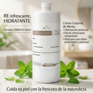 crema corporal hidratante menta 1 litro