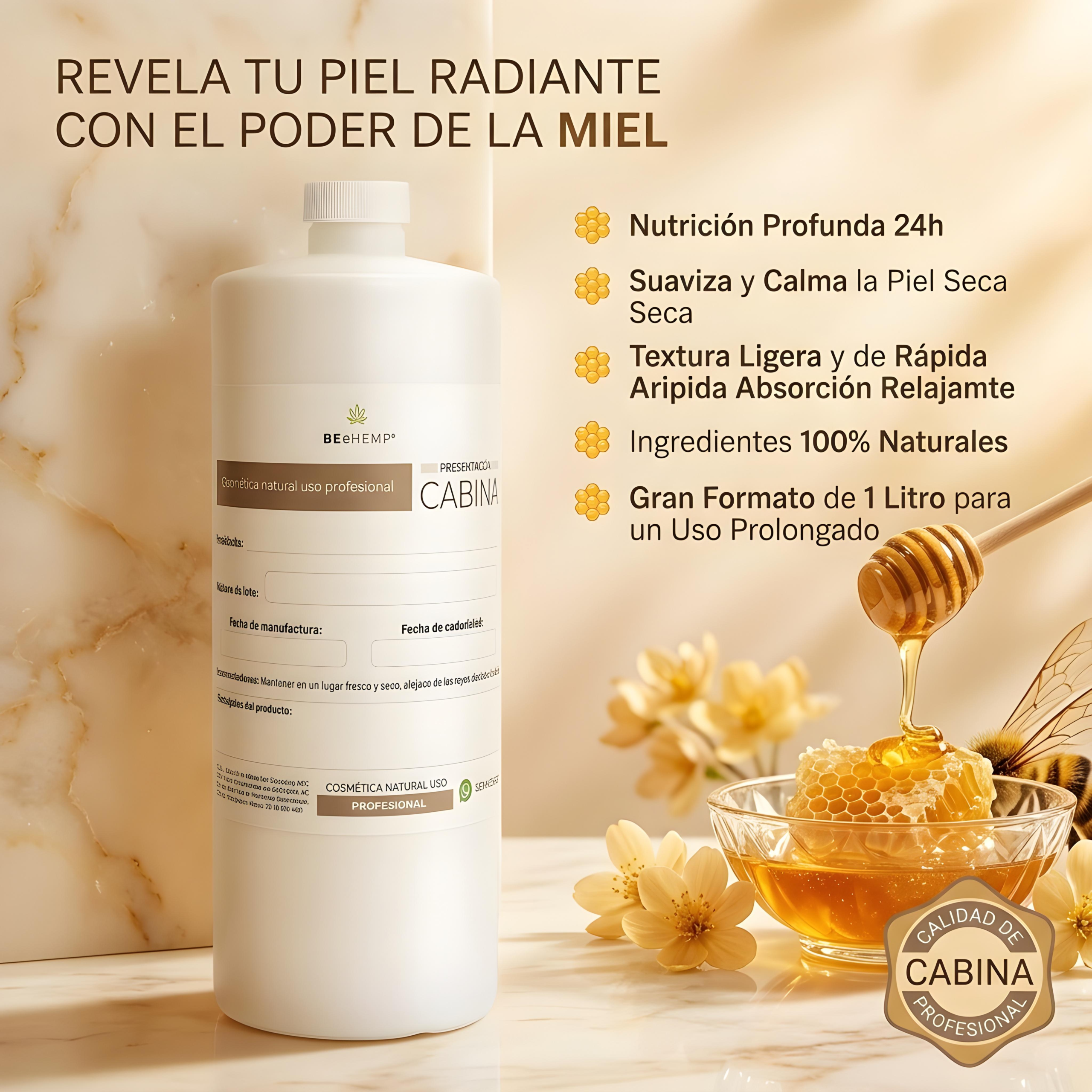 crema corporal hidratante miel 1 litro