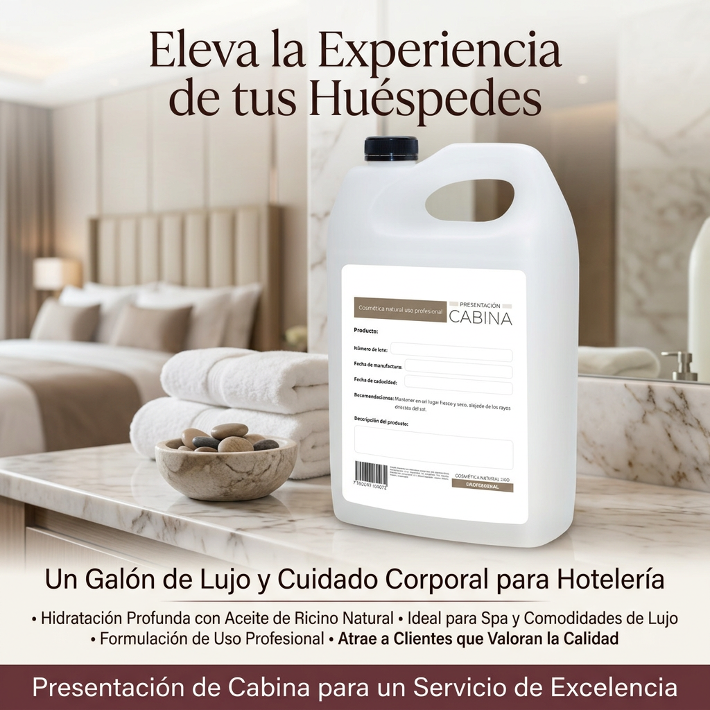 crema corporal hidratante de ricino 1 galón
