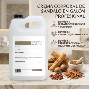 crema corporal hidratante de sandalo 1 galón