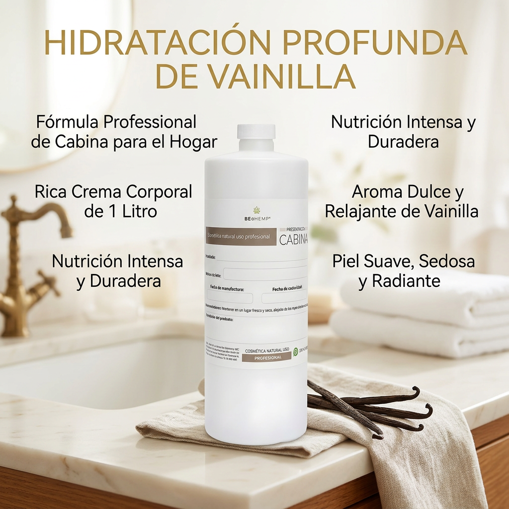crema corporal hidratante vainilla 1 litro