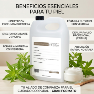 crema corporal hidratante de verbena 1 galón