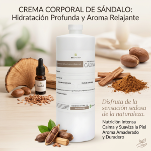 crema corporal hidratante sándalo 1 litro